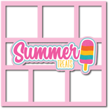 Summer Treats - 6 Frames - Scrapbook Page Layered Overlay Kit