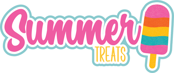 Summer Treats - Scrapbook Page Title Sticker