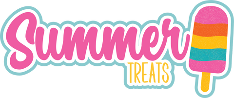 Summer Treats - Scrapbook Page Title Sticker