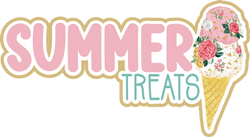 Summer Treats - Scrapbook Page Title Die Cut