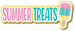 Summer Treats - Scrapbook Page Title Sticker