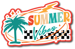 Summer Vibes - Scrapbook Page Title Sticker