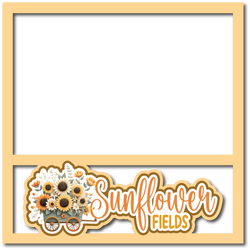Sunflower Fields - Scrapbook Page Layered Overlay Kit