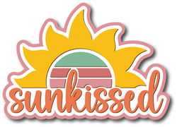 Sunkissed - Scrapbook Page Title Sticker