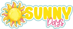 Sunny Days - Scrapbook Page Title Sticker