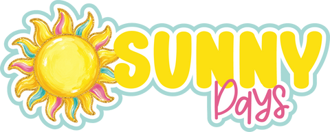 Sunny Days - Scrapbook Page Title Sticker