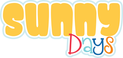Sunny Days - Scrapbook Page Title Die Cut