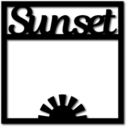 Sunset - Digital Cut File - SVG - INSTANT DOWNLOAD