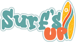 Surf's Up - Scrapbook Page Title Die Cut