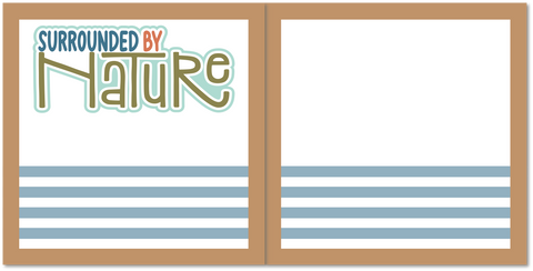 Surrounded by Nature - Scrapbook Double Page Kit