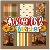 Sweater Weather - Scrapbook Page Title Die Cut