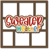 Sweater Weather - 6 Frames - Scrapbook Page Layered Overlay Kit