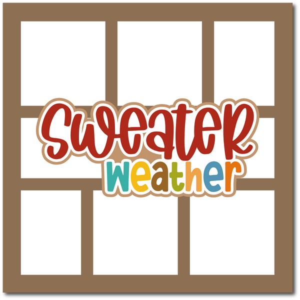 Sweater Weather - Scrapbook Single Page Kit