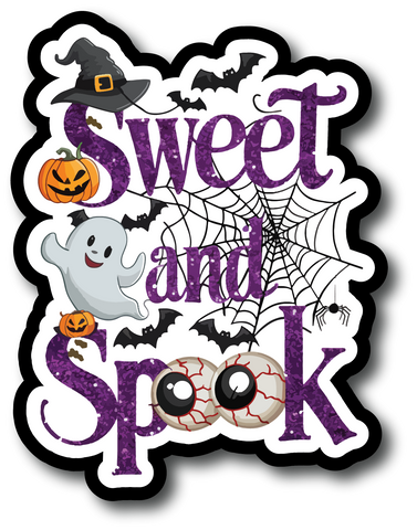 Sweet and Spook - Scrapbook Page Title Die Cut