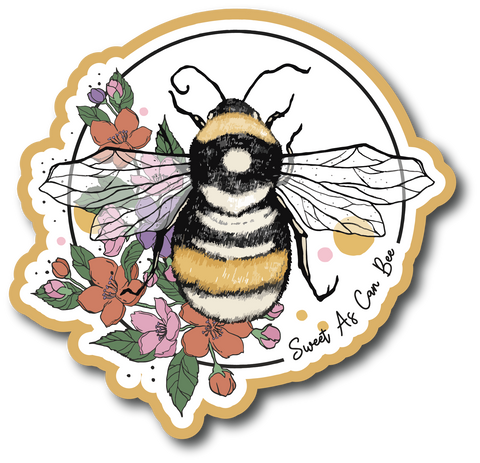 Sweet As Can Bee - Scrapbook Page Title Sticker