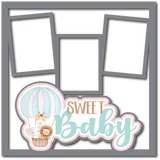 Sweet Baby - 3 Frames - Scrapbook Page Layered Overlay Kit