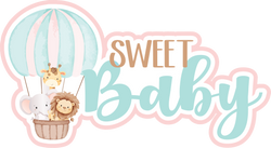 Sweet Baby - Scrapbook Page Title Die Cut