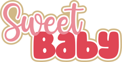 Sweet Baby - Scrapbook Page Title Sticker