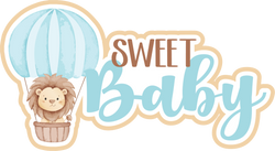 Sweet Baby - Scrapbook Page Title Die Cut