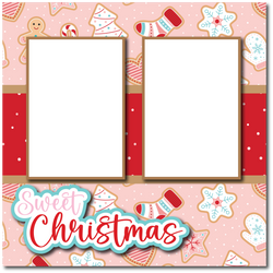 Sweet Christmas - Printed Premade Scrapbook Page 12x12 Layout
