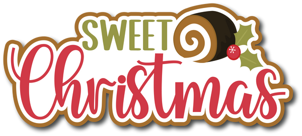 Sweet Christmas - Scrapbook Page Title Sticker