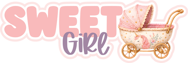 Sweet Girl - Scrapbook Page Title Sticker