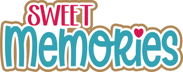 Sweet Memories - Scrapbook Page Title Sticker