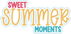 Sweet Summer Moments - Scrapbook Page Title Sticker