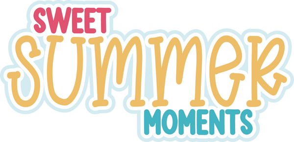 Sweet Summer Moments - Scrapbook Page Title Die Cut