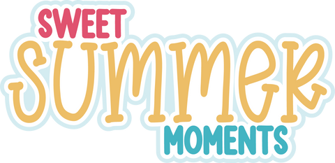 Sweet Summer Moments - Scrapbook Page Title Die Cut