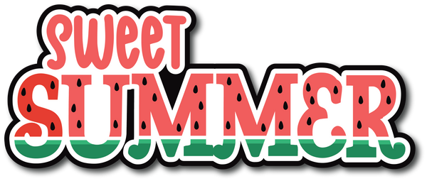 Sweet Summer - Scrapbook Page Title Sticker