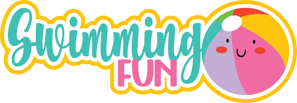 Swimming Fun - Scrapbook Page Title Sticker – Autumn's Crafty Corner