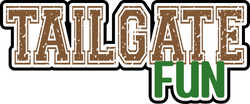 Tailgate Fun - Scrapbook Page Title Die Cut