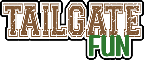 Tailgate Fun - Scrapbook Page Title Die Cut