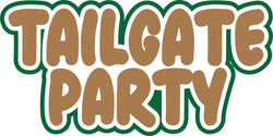 Tailgate Party - Scrapbook Page Title Die Cut