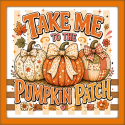 Take Me to the Pumpkin Patch - Scrapbook Page Title Sticker