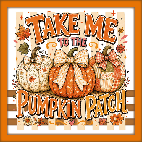 Take Me to the Pumpkin Patch - Scrapbook Page Title Die Cut