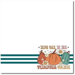 Take Me to the Pumpkin Patch - Printed Premade Scrapbook Page 12x12 Layout