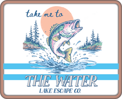 Take Me to the Water - Scrapbook Page Title Die Cut
