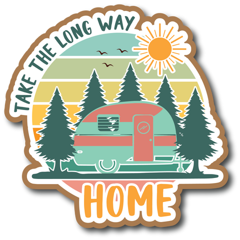 Take the Long Way Home - Scrapbook Page Title Sticker