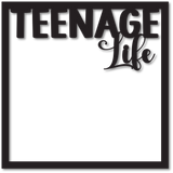 Teenage Life - Scrapbook Page Overlay - Choose a Color