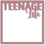 Teenage Life - Scrapbook Page Overlay - Choose a Color
