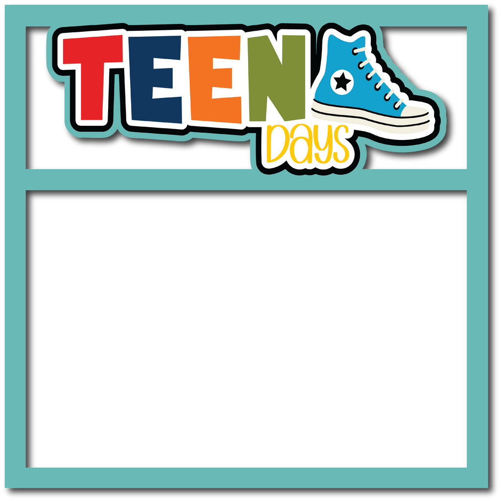 Teen Days - Boy - Scrapbook Page Layered Overlay Kit – Autumn's Crafty ...