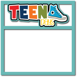 Teen Days - Boy - Scrapbook Page Layered Overlay Kit