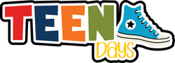 Teen Days - Scrapbook Page Title Die Cut