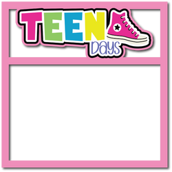 Teen Days - Girl - Scrapbook Page Layered Overlay Kit