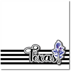 Texas - Printed Premade Scrapbook Page 12x12 Layout