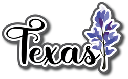 Texas - Scrapbook Page Title Sticker