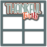 Thankful for Us - 4 Frames - Scrapbook Page Layered Overlay Kit