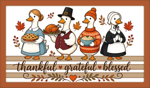 Thankful Grateful Blessed - Scrapbook Page Title Sticker